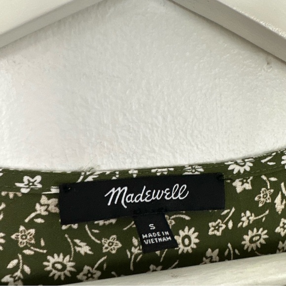 MADEWELL BUTTON FRONT MIDI CAMPEN DAISIES PRINT DRESS WOMEN'S SIZE S - Picture 3 of 7